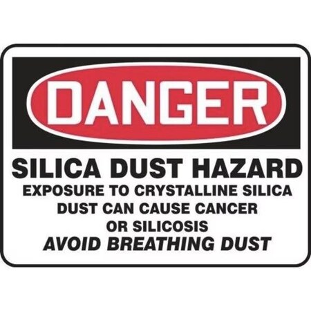 Accuform OSHA DANGER SAFETY SIGN SILICA DUST MCHG139XP MCHG139XP